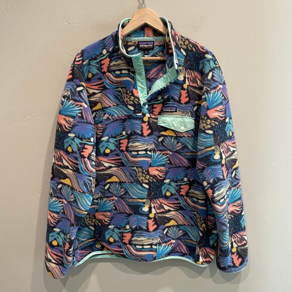 Patagonia Women's Lightweight Synchilla Snap-T Pullover Multi Color - Size: XL - Picture 2 of 7